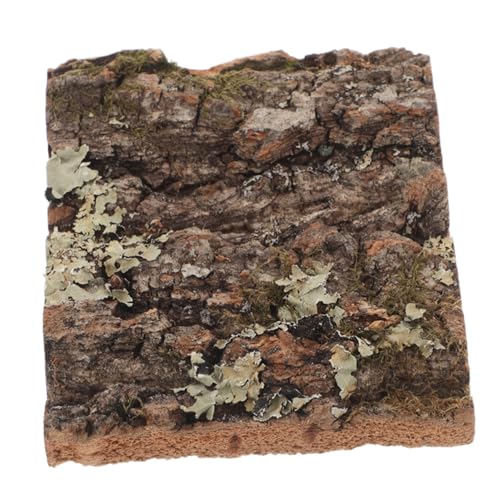 UKCOCO Rinde Dekoration Reptilien-hohlbaumstamm-Dekoration Für Reptilienbecken Schlange Versteck Baumstammdekoration Baumrinde -Terrarium -Hintergrund Tank Dark Brown von UKCOCO
