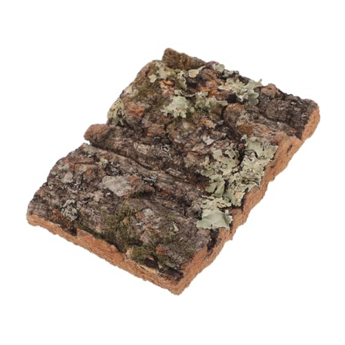 UKCOCO Rinde Dekoration Schlangenlebensraumbaumrinde Reptilien-hintergrundrinde Reptilienlebensraumbaumrinde Ausblenden Rinde Terrarium Hintergrund Zubehör Für Terrarien Dark Brown von UKCOCO