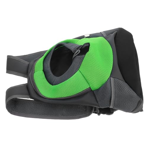 UKCOCO Rucksack Für Haustiere Tragetasche Für Hunde Rucksackträger Für Haustiere Hund Tragetasche Hund Schultertrage Rucksack-hundeträger Rucksackträger Für Katzen Oxford-Stoff Hellgrün von UKCOCO