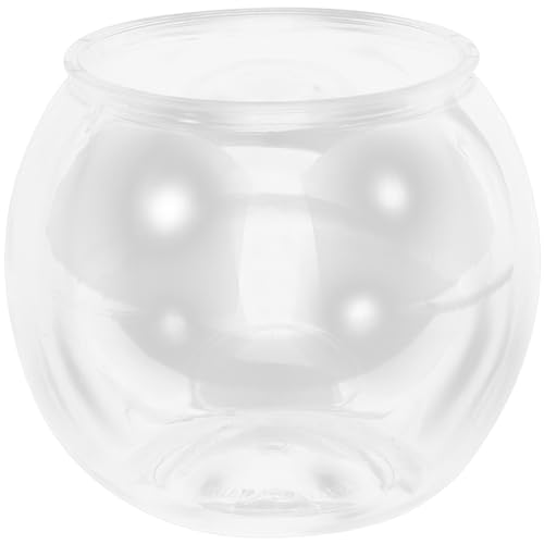 UKCOCO Runde Fischschüssel Fischglas: Mini Fischaquarium Runde Transparente Haustier Für Betta/Rotfisch UKCOCO Runde Fischschüssel Fischglas: Mini Fischaquarium Runde Transparente Haustier Für Betta/Rotfisch von UKCOCO