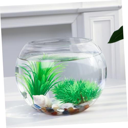 UKCOCO Rundes Aquarium Klein Klarer Desktop Fischbehälter Vielseitig als Goldfischschale und Hydrokulturvase Modern Kompakt für Wohnzimmer Büro und Dekoration UKCOCO Rundes Aquarium Klein Klarer Desktop Fischbehälter Vielseitig als Goldfischschale und Hydrokulturvase Modern Kompakt für Wohnzimmer Büro und Dekoration von UKCOCO