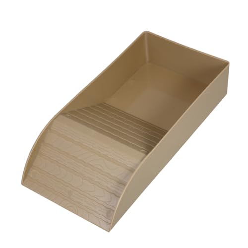 UKCOCO Schildkrötenbadewanne Schildkröte Kletterspielzeug Reptilienkletterspielzeug Reptilienraumzubehör Futterzubehör Für Reptilien Turtle Panzerzubehör Schildkrötenbecken Coffee Plastik von UKCOCO