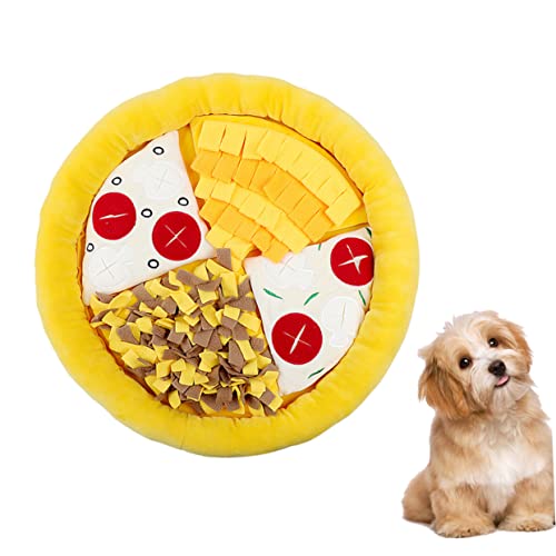 UKCOCO Schnüffelkissen Für Haustiere Schnüffelmatte Für Katzen Schnüffelschale Für Haustiere Welpen Schnüffelmatte Für Hunde Schnüffel-futtermatte Schnüffeln Essen Fütterung Yellow von UKCOCO