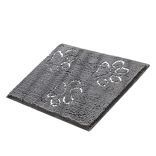 UKCOCO Schutzmatte TPR Wasserabsorptionsmatte Für Haustiere Rutschfester Umweltfreundlicher Chenille-Teppich Für Katzen Hunde Und Welpen Dunkelgrau Leicht Zu Reinigen UKCOCO Schutzmatte TPR Wasserabsorptionsmatte Für Haustiere Rutschfester Umweltfreundlicher Chenille-Teppich Für Katzen Hunde Und Welpen Dunkelgrau Leicht Zu Reinigen von UKCOCO