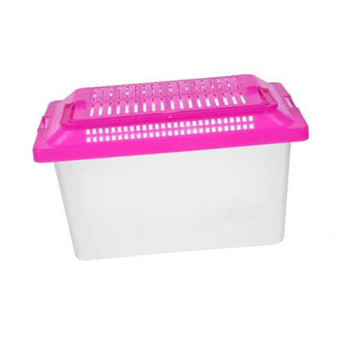 UKCOCO Tragbare Transportbox für Schildkröten und Goldfische Transparente Aquarienbox aus Strapazierfähigem für Reptilien und Kleintiere Zufällige Farben Leicht zu Reinigen von UKCOCO
