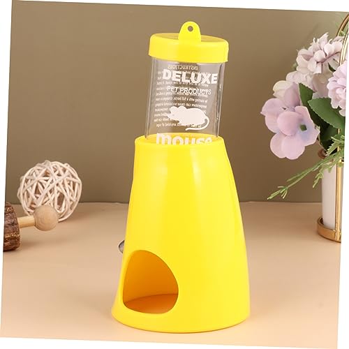 UKCOCO Trinkflasche für Hamster hamsterspielzeug Hamster Nagerzubehör Hamster -Versteck Haustier wasserkocher Wasserflaschenspender für Hamster kleine Tier wasserflasche Yellow von UKCOCO