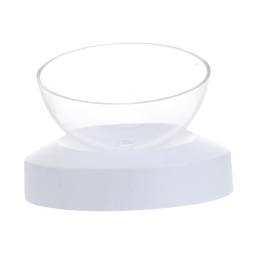 UKCOCO Verstellbarer Katzennapf mit Stabile Wasserschüssel für Haustiere rutschfest und Elegant aus Hochwertigem und PC für Katzen und Kleine von UKCOCO