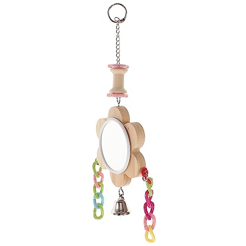UKCOCO Vogel Spiegel Flattern Papageienfutter Für Käfig Eingesperrt Haustier Vögel Quietschend Für Vögel Sittich Spiegel Ara Frettchen Colorful Die Klingel von UKCOCO