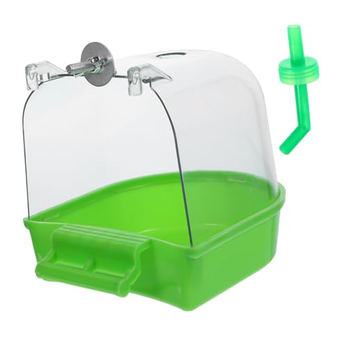 UKCOCO Vogelbadewanne Für Käfig Papagei Badebox Hängende Dekorative Vogelkäfig-Ornamente Kleiner Vogelwürfel Vogelbadewanne Für von UKCOCO