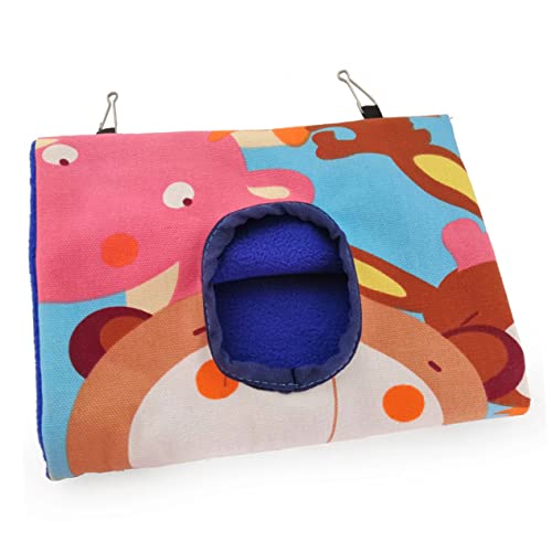 UKCOCO Hängendes Vogelbett Aus Canvas Dreieckiger Vogelnest-hängematte Für Papageien Mit Bärenmotiv Und Blauer Innenseite s Für Kleine Vögel Zum Schlafen Und Entspannen UKCOCO Hängendes Vogelbett Aus Canvas Dreieckiger Vogelnest-hängematte Für Papageien Mit Bärenmotiv Und Blauer Innenseite s Für Kleine Vögel Zum Schlafen Und Entspannen von UKCOCO