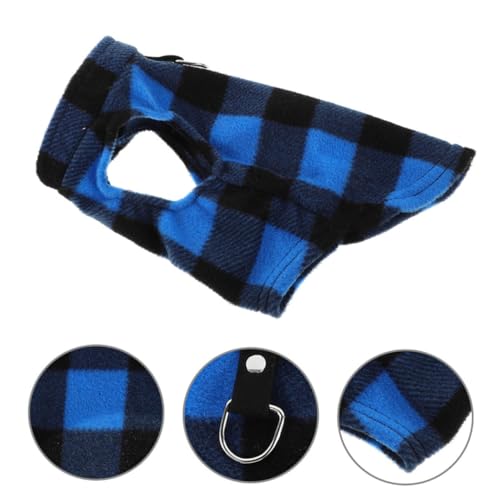 UKCOCO Warme Fleece Hundeweste für Kleine und Mittelgroße Hunde Ärmelloser Welpenpullover mit Kariertem Muster Winddichte Haustierjacke für Herbst und Winter Kuscheliger Hundepullover UKCOCO Warme Fleece Hundeweste für Kleine und Mittelgroße Hunde Ärmelloser Welpenpullover mit Kariertem Muster Winddichte Haustierjacke für Herbst und Winter Kuscheliger Hundepullover von UKCOCO