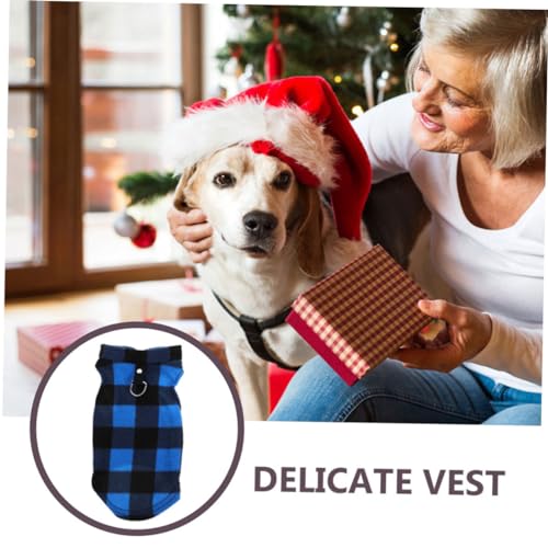 UKCOCO Warme Hundeweste Fleece für Kleine bis Mittlere Hunde Weiche Hautfreundliche Hundejacke mit Karierter Bequeme Langlebige Haustierweste für Herbst und Winter UKCOCO Warme Hundeweste Fleece für Kleine bis Mittlere Hunde Weiche Hautfreundliche Hundejacke mit Karierter Bequeme Langlebige Haustierweste für Herbst und Winter von UKCOCO
