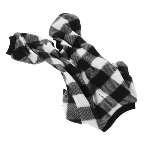 UKCOCO Warmer Hundewintermantel aus Polar Fleece Winddichte Weiche Weste für Kleine Hunde und Welpen Komfortable Outdoor Bekleidung Schwarz S für Kalte Jahreszeiten von UKCOCO