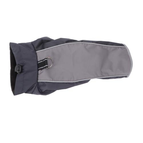 UKCOCO Wasserdichter Hundewintermantel XXL Schwarz Warme Outdoor Jacke mit Verstellbarem Geschirr Winddicht und Wasserabweisend für Kaltes und von UKCOCO