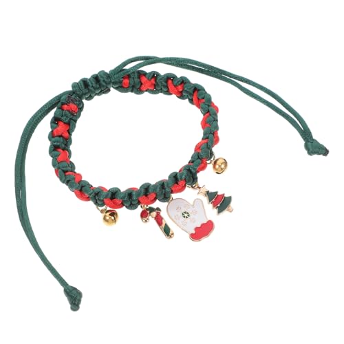 UKCOCO Weihnachtliches Katzenhalsband Geflochtenes Katzenhalsband mit Glöckchen für Kätzchen und Kleine Hunde Japanisch Stil Festliche Haustierdekoration UKCOCO Weihnachtliches Katzenhalsband Geflochtenes Katzenhalsband mit Glöckchen für Kätzchen und Kleine Hunde Japanisch Stil Festliche Haustierdekoration von UKCOCO