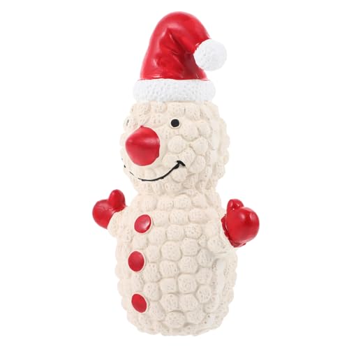 UKCOCO Weihnachtliches Latex Hundespielzeug Schneemann Quietschend Interaktiv Cartoon Kauspielzeug für Welpen Kleine Mittelgroße Hunde UKCOCO Weihnachtliches Latex Hundespielzeug Schneemann Quietschend Interaktiv Cartoon Kauspielzeug für Welpen Kleine Mittelgroße Hunde von UKCOCO