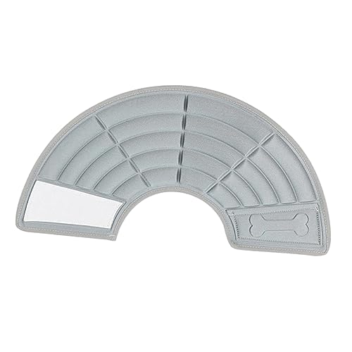 UKCOCO elisabethanisches Haustierhalsband Welpen für Hunde Welpenhalsband Hundehalsband Atmungsaktives Haustierhalsband pet Supplies haustierbedarf Anti-Leck-Kragen Grey von UKCOCO