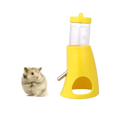 UKCOCO kleine Tier wasserflasche Haustiere Hamster Versteck Wasserflasche, Guinea-Wasserflasche nagerhaus nager zubehör Nagerzubehör wasserkocher Haustier-Wasserflasche Yellow von UKCOCO
