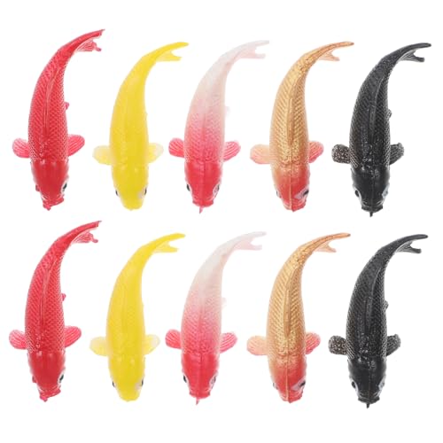ULDIGI 10 Stück Teiliges Detaillierte Mini Koi Fisch Figuren aus Resin Kleine Künstliche Goldfische für DIY Aquarien Dekoration für Kleine Fischbecken und Mini Teich Ornamente ULDIGI 10 Stück Teiliges Detaillierte Mini Koi Fisch Figuren aus Resin Kleine Künstliche Goldfische für DIY Aquarien Dekoration für Kleine Fischbecken und Mini Teich Ornamente von ULDIGI