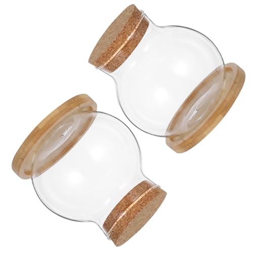 ULDIGI 2Satz Klarglas Hydroponische mit Bambuskissen und Korkdeckel Anzuchtstation für Betta Pflanzen Terrarium Halter und Kleine Tischdeko ULDIGI 2Satz Klarglas Hydroponische mit Bambuskissen und Korkdeckel Anzuchtstation für Betta Pflanzen Terrarium Halter und Kleine Tischdeko von ULDIGI