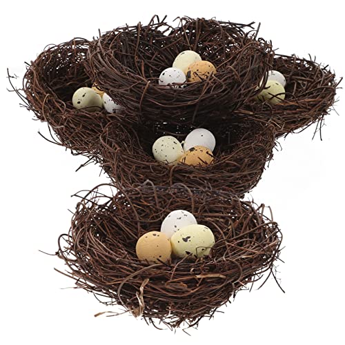 ULDIGI Vogelnest Und Eier Im Natürlichen Stil Lebensechtes Dekoratives Nest Für Drinnen Oder Draußen von ULDIGI