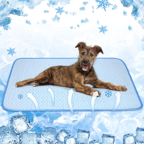 ULIGOTA Waschbare Hunde-Kühlmatte für Hundehütte, wasserdicht, waschbar, Hunde-Urinierkissen, Sommer-Kühlkissen für Hunde, Katzen, selbstkühlendes Hunde-Schlafbett von ULIGOTA