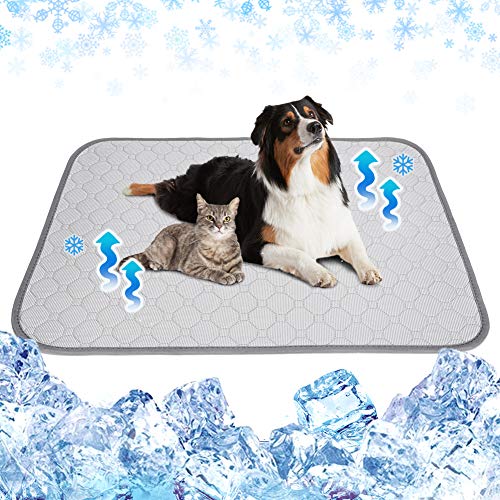 Waschbare Hunde-Kühlmatte für Zwinger Sommer Kühlkissen für Hunde Katzen Selbstkühlende Hundeschlafbett Wasserdicht Waschbar Hund Pee Pad von ULIGOTA