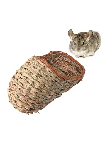 ULIJTH Grasbett aus natürlichem Stroh, gewebt, für Heunest, Hamster, Rennmäuse, Chinchillas, Mäuse, kleine Anim ULIJTH Grasbett aus natürlichem Stroh, gewebt, für Heunest, Hamster, Rennmäuse, Chinchillas, Mäuse, kleine Anim von ULIJTH