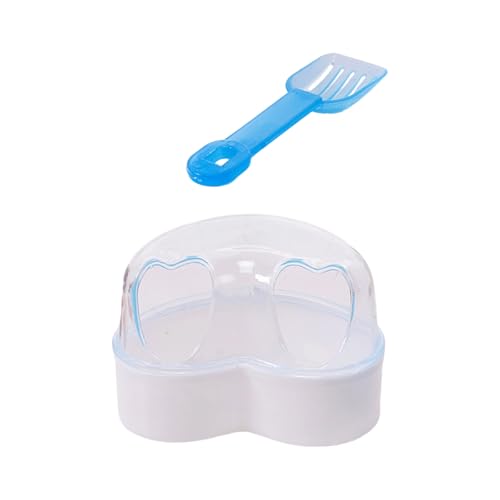 ULIJTH Hamster Sandbadbehälter mit staubfreiem Design Easy-Clean Toilettenbox für Zwerghamster & Rennmäuse Käfig Zubehör Hamster Sandbad Container von ULIJTH
