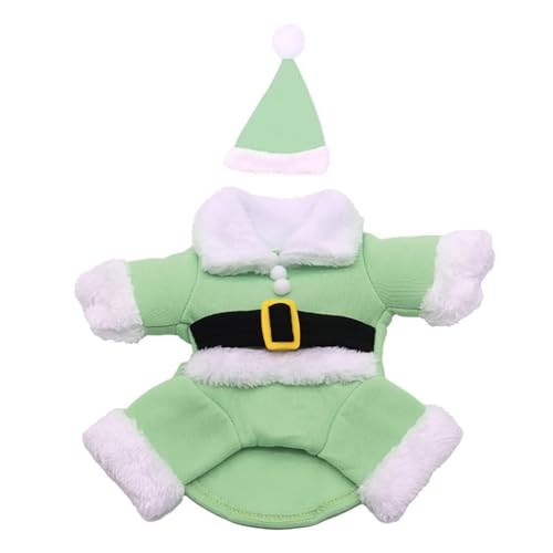 Weihnachtsmann-Kostüm und Mütze, Set für kleine Katzen, Hunde, Festival, Fotografie, Bodysuit, Party, Versammlung, Haustier-Outfit von ULIJTH