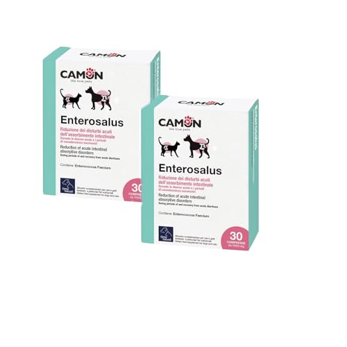ULISSE Camon Enterosalus Ergänzungsfuttermittel für Darmprobleme Hund und Katze. Angebot Multipack 2 Packungen von ULISSE