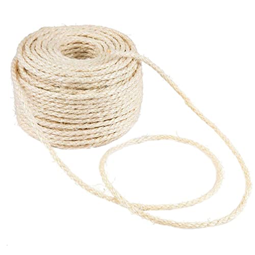 ULTECHNOVO Hundespielzeug Kratzen 1 STK. 50 Sisalseil Für Katzen Multifunktionales DIY-Seilverzierungs-Katzenkratzseil Zur Reparatur Zum Ersetzen Von Kratzbäumen 10000 X 0. 3Cm ULTECHNOVO Hundespielzeug Kratzen 1 STK. 50 Sisalseil Für Katzen Multifunktionales DIY-Seilverzierungs-Katzenkratzseil Zur Reparatur Zum Ersetzen Von Kratzbäumen 10000 X 0. 3Cm von ULTECHNOVO