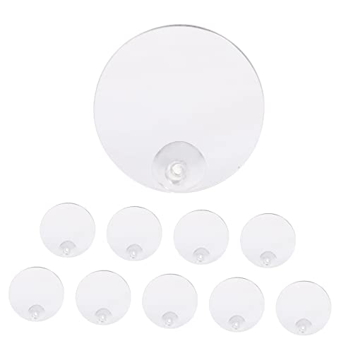 ULTECHNOVO 10 Stück Fisch Necken Spiegel Zubehör Für Fischaquarien Runden Einzel Ausbildung Wahr Fischtrainingsspiegel Fischspiegel Für Tank Betta Tank Zubehör Acryl von ULTECHNOVO
