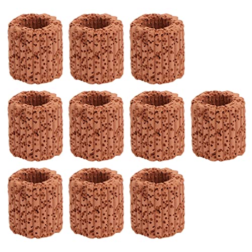 ULTECHNOVO Aquairum Accessories 10 Stück Feste Keramik-Aquarium-pflanzenhalter Für Aquarium-Dekoration Zufälliger Stil von ULTECHNOVO