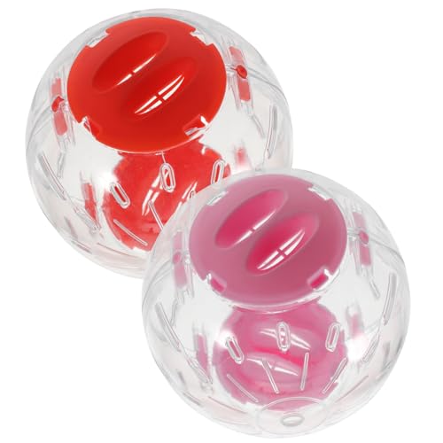 ULTECHNOVO 2 Stück Hamster-Laufball 10 2 cm Transparent Haustier-Kleintiere Laufübungsball Spielzeug Käfigzubehör Für Zwerghamster Erhöhen Die Aktivität von ULTECHNOVO