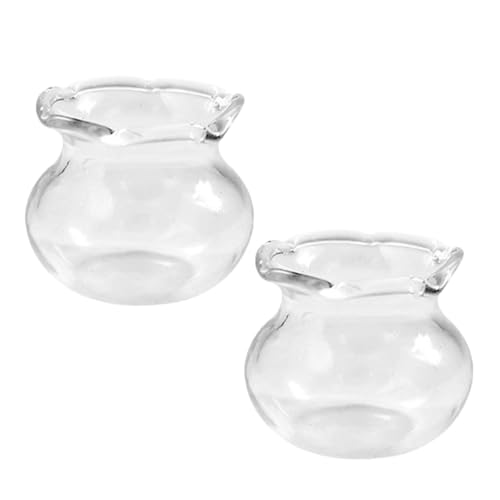 ULTECHNOVO 2 Stück Miniatur Fischglas Miniatur-Aquarium Mini Fischglas Szenenzubehör Fischglas Klein Mini-spielzeugaquarium Fischglas-Aquarium Kleiner Fischtank Betta-fischschale Transparent ULTECHNOVO 2 Stück Miniatur Fischglas Miniatur-Aquarium Mini Fischglas Szenenzubehör Fischglas Klein Mini-spielzeugaquarium Fischglas-Aquarium Kleiner Fischtank Betta-fischschale Transparent von ULTECHNOVO