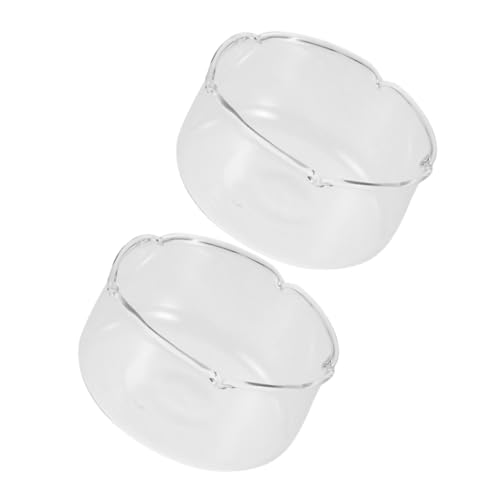 ULTECHNOVO 2 Stück Transparenter Glasblumentopf Pflanzenterrarium Dekoratives Aquarium Terrarientopf Glastöpfe Für Pflanzen Glasterrarien Für Pflanzen Mikro-landschaftsflasche Glasvase von ULTECHNOVO