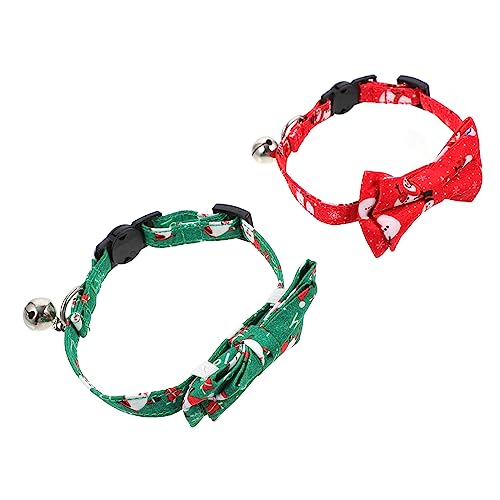 ULTECHNOVO 2 Stück Weihnachtliche Katzenglocken mit Schleife Verstellbare Katzenhalsbänder Rot und Grün für Kätzchen Festliche Haustier Zubehör für Weihnachtsfeiern ULTECHNOVO 2 Stück Weihnachtliche Katzenglocken mit Schleife Verstellbare Katzenhalsbänder Rot und Grün für Kätzchen Festliche Haustier Zubehör für Weihnachtsfeiern von ULTECHNOVO