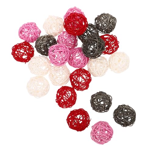 ULTECHNOVO 24 Stück Dekokugel aus Rattan Rot Weiden Tisch Urlaub runden Vase Haustier hochzeitsdekoration Valentinstag Dekoration Katzenspielzeug Rattanball Kugeln dekorative Kugeln ULTECHNOVO 24 Stück Dekokugel aus Rattan Rot Weiden Tisch Urlaub runden Vase Haustier hochzeitsdekoration Valentinstag Dekoration Katzenspielzeug Rattanball Kugeln dekorative Kugeln von ULTECHNOVO