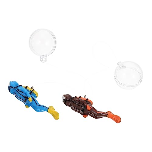 ULTECHNOVO 2sätze Aquarium Taucher Dekoration Fischtankornamente Unterwasser Taucher Figurine Aquariumdekor Design Hergestellt Aus Hochwertigem Material von ULTECHNOVO