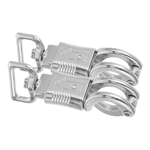 ULTECHNOVO 2stücke Metallhaken Mit Karabinerhaken Schnellverschluss Für Pferdegeschirr Outdoor-Sport Und Reitzubehör Aus Zinklegierung Robust Und Langlebig Federmechanismus Für Einfaches Anbr von ULTECHNOVO