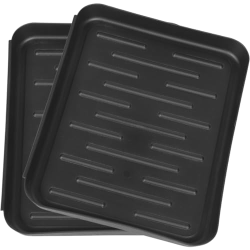 ULTECHNOVO 2stücke Schuhtabletts Für Eingangsbereich Innen Und Außenbereich Aus Kunststoff Multifunktional Als Futtermatte Für Haustiere Oder Blumentopf-Tray von ULTECHNOVO