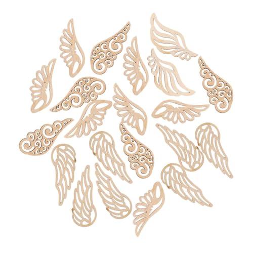 ULTECHNOVO 80 Stück Retro -Flügelornamente kleine Bastelengel Ausschnitte zum Selbermachen Schmetterlingsausschnitte Mini-Engel zum Basteln Flügeldekoration hölzern Light ULTECHNOVO 80 Stück Retro -Flügelornamente kleine Bastelengel Ausschnitte zum Selbermachen Schmetterlingsausschnitte Mini-Engel zum Basteln Flügeldekoration hölzern Light von ULTECHNOVO