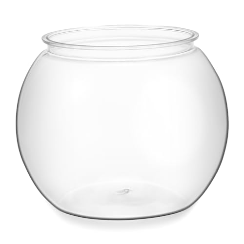 ULTECHNOVO Glas 17 8 cm Große Transparente Blasenschale Fischschale Kunststoff Runde Schalenvase Kleine Fischschale Für Fische Blumen Süßigkeiten Heimdekoration Für Hochzeitsveranstaltungen von ULTECHNOVO