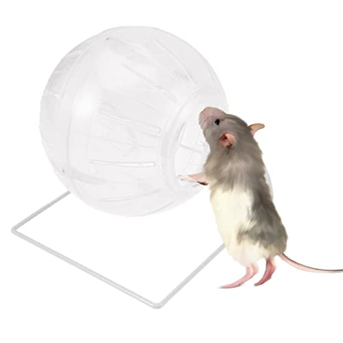 ULTECHNOVO Hamsterball Vier-In-Eins-Hamster-Laufball Lauf-Übungsball Run-About-Miniball Für Zwerghamster Kleine Haustierratte Rennmaus Meerschweinchen Chinchilla (Transparent) von ULTECHNOVO