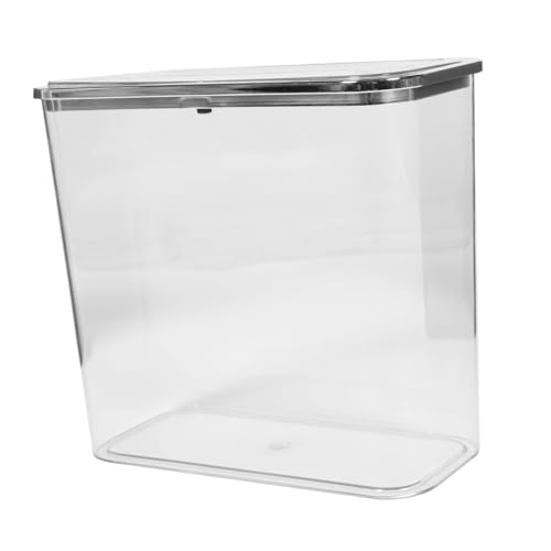 ULTECHNOVO Haushaltsmülleimer Mit Deckel Transparenter Kunststoffabfallbehälter Für Badezimmer Büro Und Küche Großer Müllcontainer Mit Elegantem Design Für Wohnräume Und Bürobedarf von ULTECHNOVO