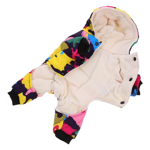 ULTECHNOVO Warme Hundejacke, Winter Unten Schneemantel Reflektierende Hundemantel, Winddichte Hundemantel für Kleine Hunde,Moden Hundemantel Grosse Hunde, Wintermantel, Hundemantel Mit Geschirr (M) von ULTECHNOVO