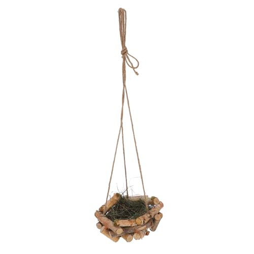 ULTECHNOVO Hölzerner Vogelnistanhänger Nistmaterial für Kolibris Vögel Nest Kolibri-Nester zum Aufhängen im Freien gewebte Vogelnester Kolibri-Vogelhaus Vogelnestmaterial Holz ULTECHNOVO Hölzerner Vogelnistanhänger Nistmaterial für Kolibris Vögel Nest Kolibri-Nester zum Aufhängen im Freien gewebte Vogelnester Kolibri-Vogelhaus Vogelnestmaterial Holz von ULTECHNOVO