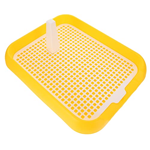 ULTECHNOVO Paletten Hunde-Trainingspads -Haustier-Toilette Welpen-Sitzkissen Trainings-Toilettenhalter Mit Tablett Welpentrainer Pinkel-Zug-Toiletten-Haustierbedarf Gelb Groß ULTECHNOVO Paletten Hunde-Trainingspads -Haustier-Toilette Welpen-Sitzkissen Trainings-Toilettenhalter Mit Tablett Welpentrainer Pinkel-Zug-Toiletten-Haustierbedarf Gelb Groß von ULTECHNOVO
