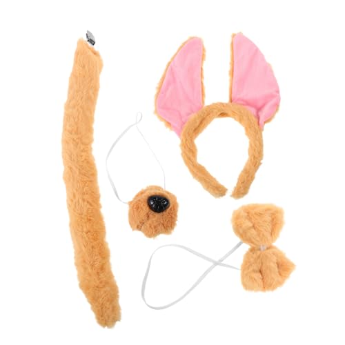 ULTECHNOVO Hundekostüm Set mit Verstellbarem Hundeohren Haarreif Plüsch und Schleife Weiches Animal Cosplay Zubehör für Damen Erwachsene Halloween Geburtstag Karneval ULTECHNOVO Hundekostüm Set mit Verstellbarem Hundeohren Haarreif Plüsch und Schleife Weiches Animal Cosplay Zubehör für Damen Erwachsene Halloween Geburtstag Karneval von ULTECHNOVO